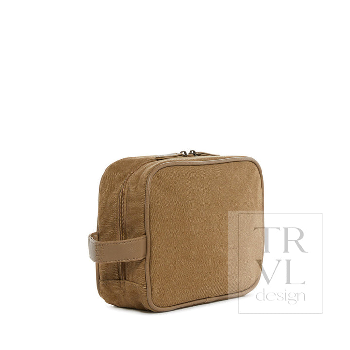 Men’s Kit Case - Toiletry Bag Coated Canvas Hay *New!