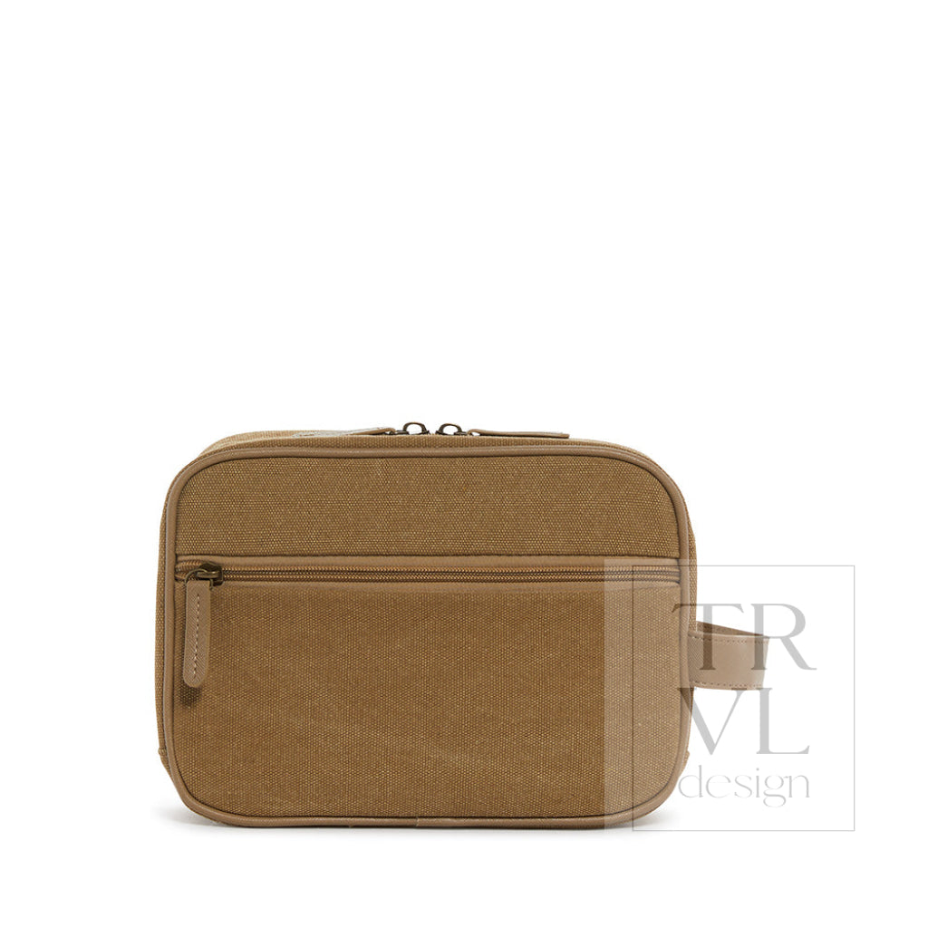 Men’s Kit Case - Toiletry Bag Coated Canvas Hay *New!