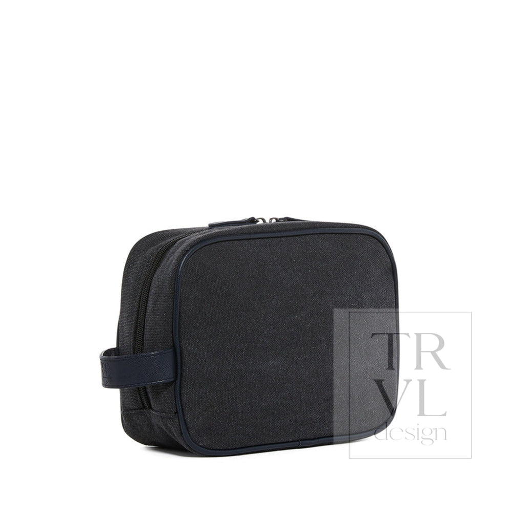 Men’s Kit Case - Toiletry Bag Coated Canvas Indigo *New!