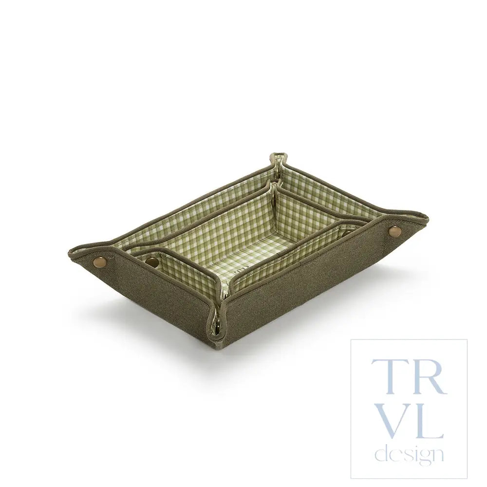 Men’s Tray Set - Coated Canvas Cactus - Trays