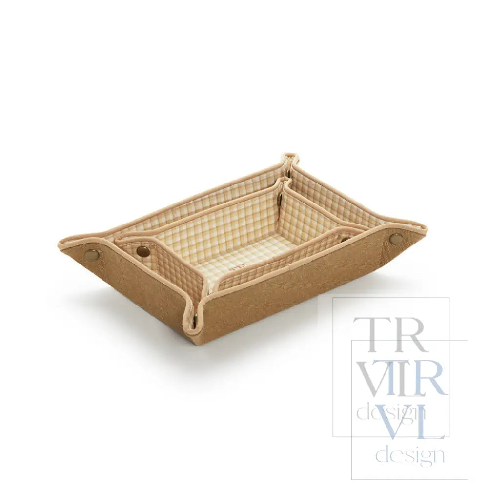 Men’s Tray Set - Coated Canvas Hay *New!