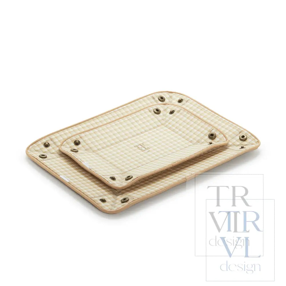 Men’s Tray Set - Coated Canvas Hay *New!
