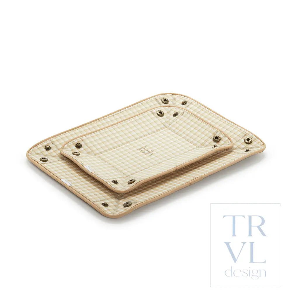 Men’s Tray Set - Coated Canvas Hay - Trays