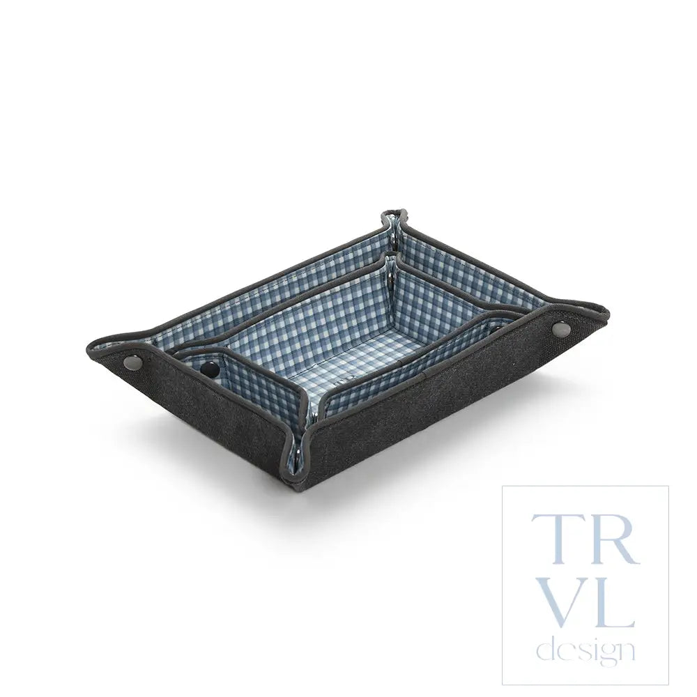 Men’s Tray Set - Coated Canvas Indigo - Trays