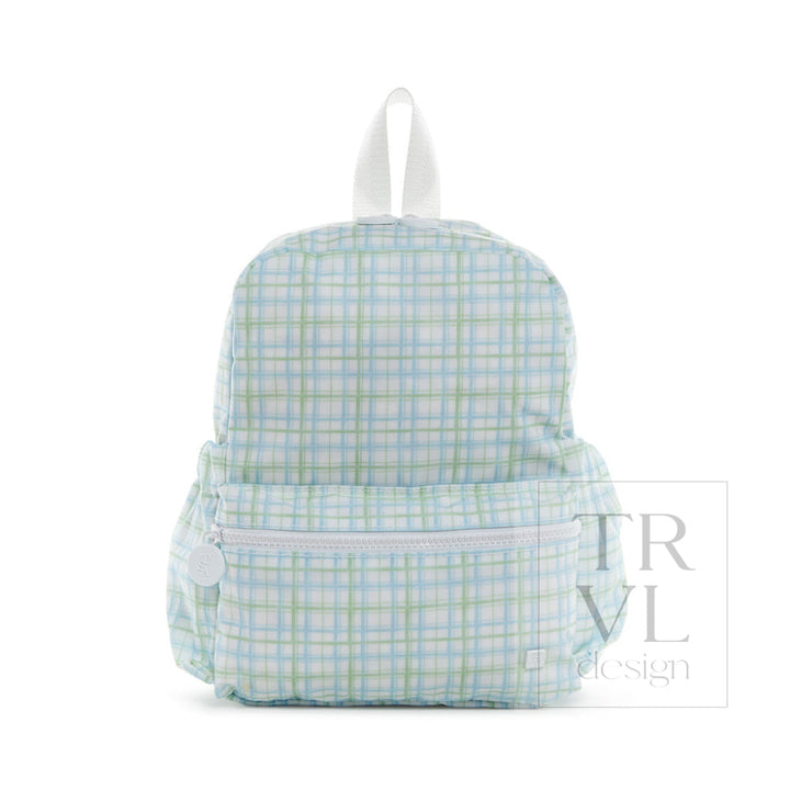 Mini Backer - Classic Plaid Green Backpack *New!