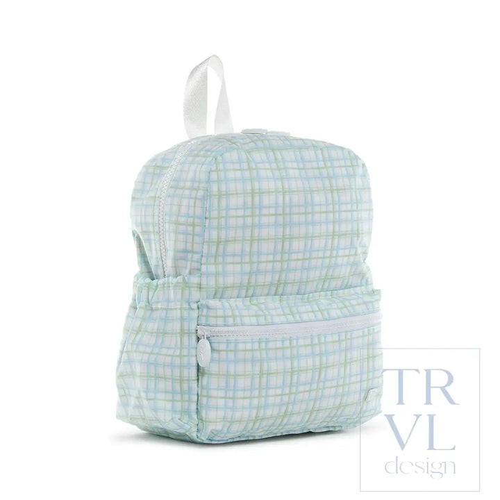Mini Backer - Classic Plaid Green Backpack *New!