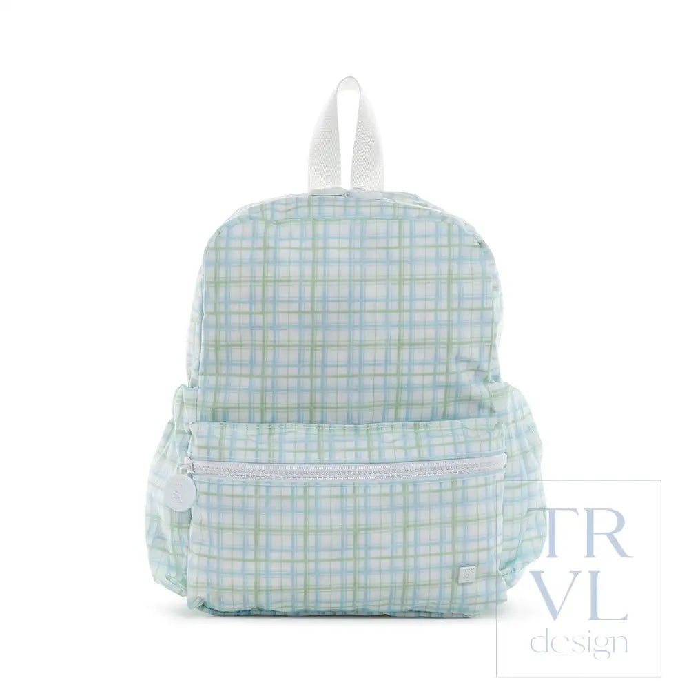 Mini Backer - Classic Plaid Green Backpack *New!
