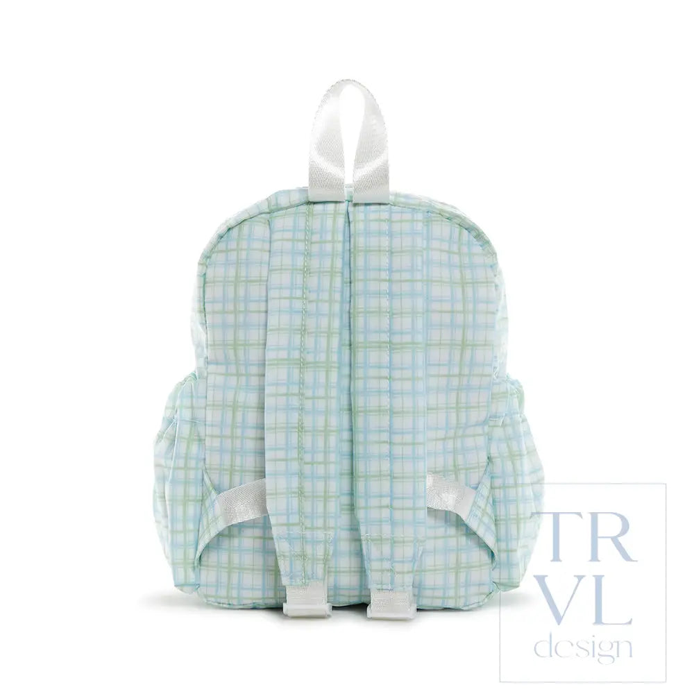 Mini Backer - Classic Plaid Green Backpack *New!