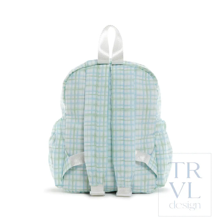 Mini Backer - Classic Plaid Green Backpack *New!