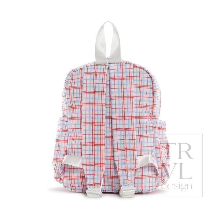 Mini Backer - Classic Plaid Red Backpack *New!