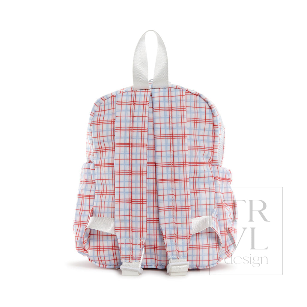 TRVL Mini Backer Classic Plaid Red