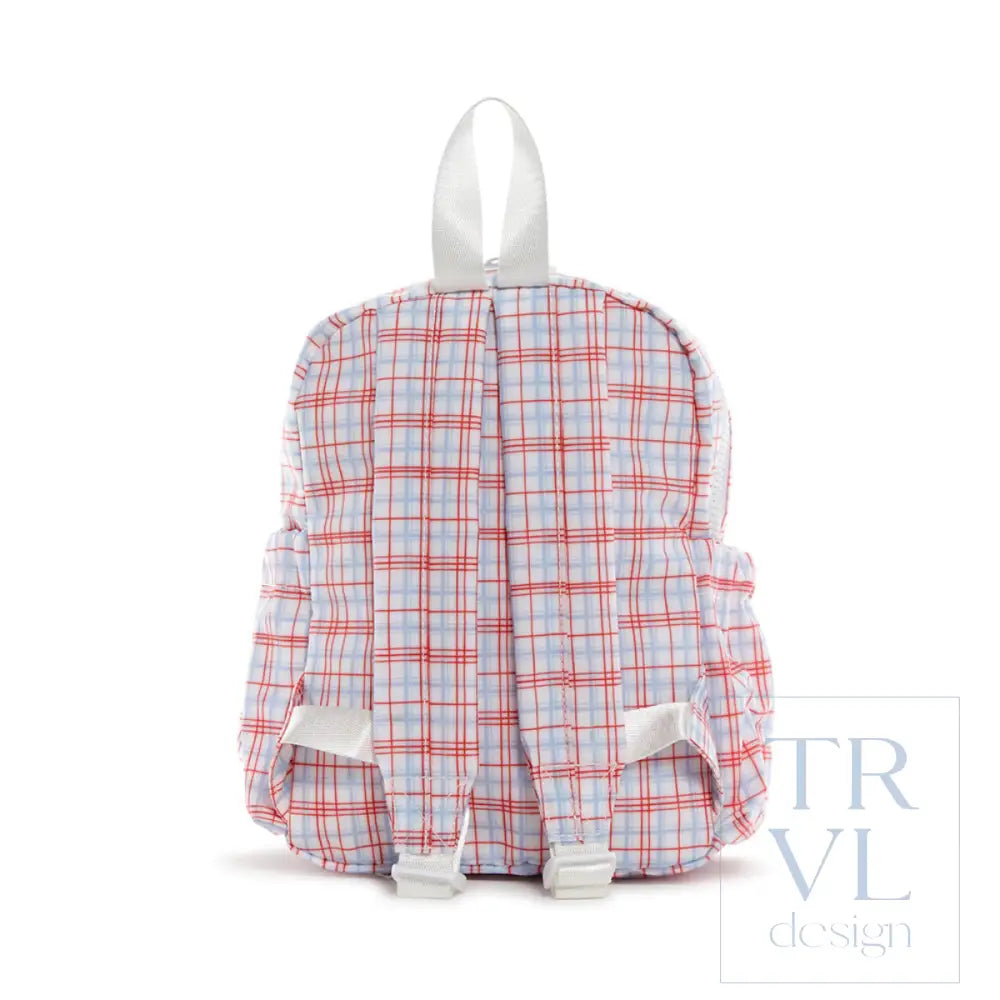 Mini Backer - Classic Plaid Red Backpack *New!