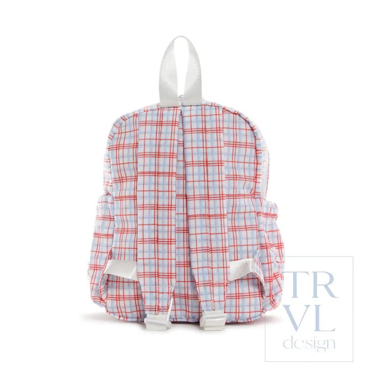 Mini Backer - Classic Plaid Red Backpack *New!