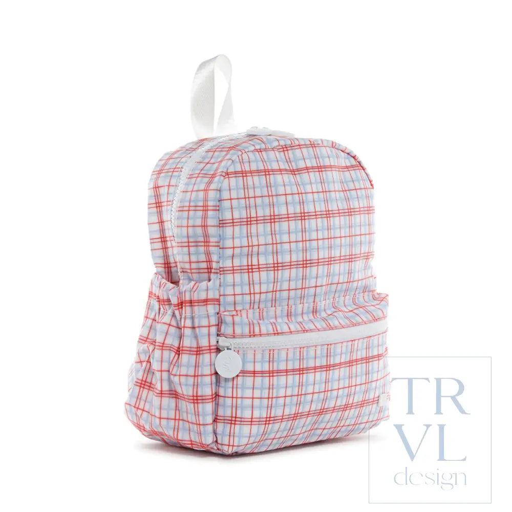 Mini Backer - Classic Plaid Red Backpack *New!