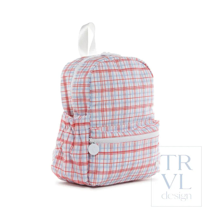 Mini Backer - Classic Plaid Red Backpack *New!