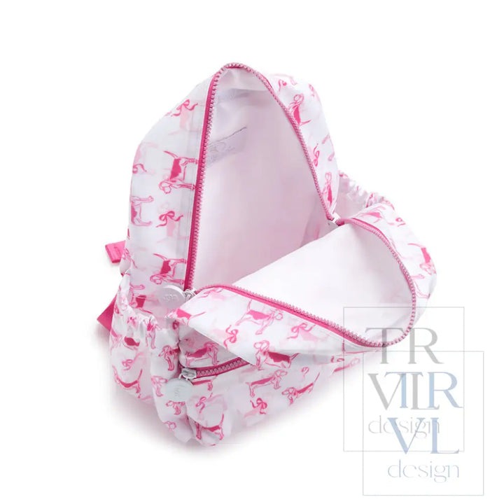 Mini Backer - Bunny Toile Pink Backpack Backpacks