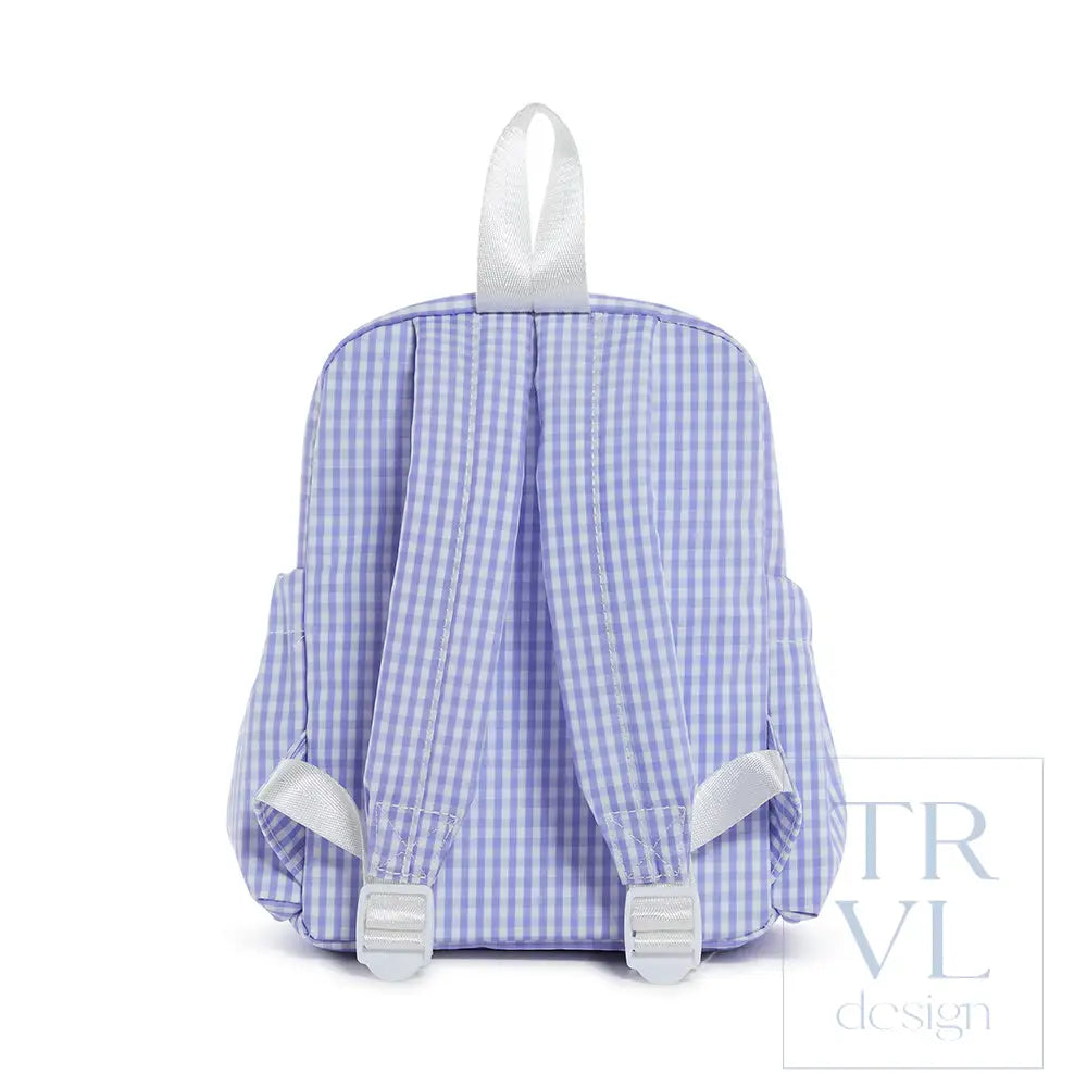 Mini Backer - Gingham Lilac *Trvl Deal