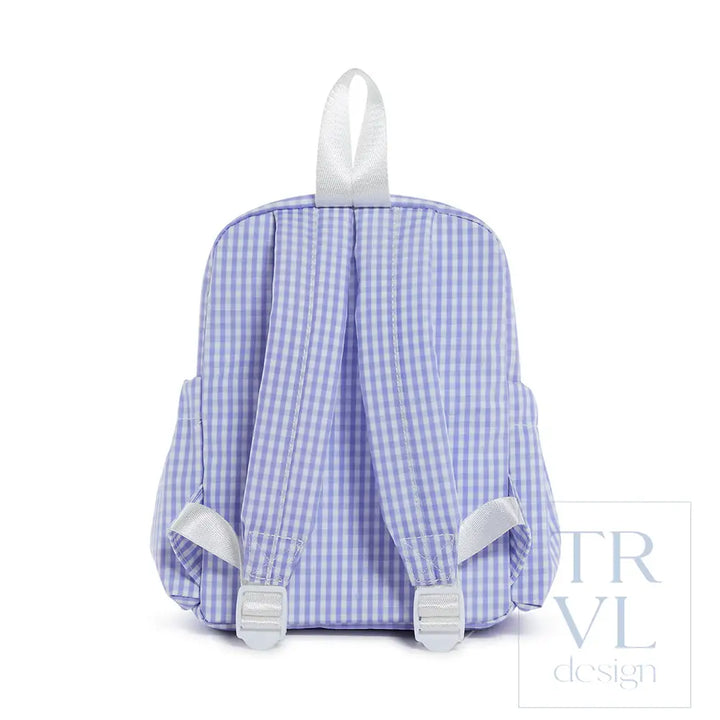 Mini Backer - Gingham Lilac *Trvl Deal