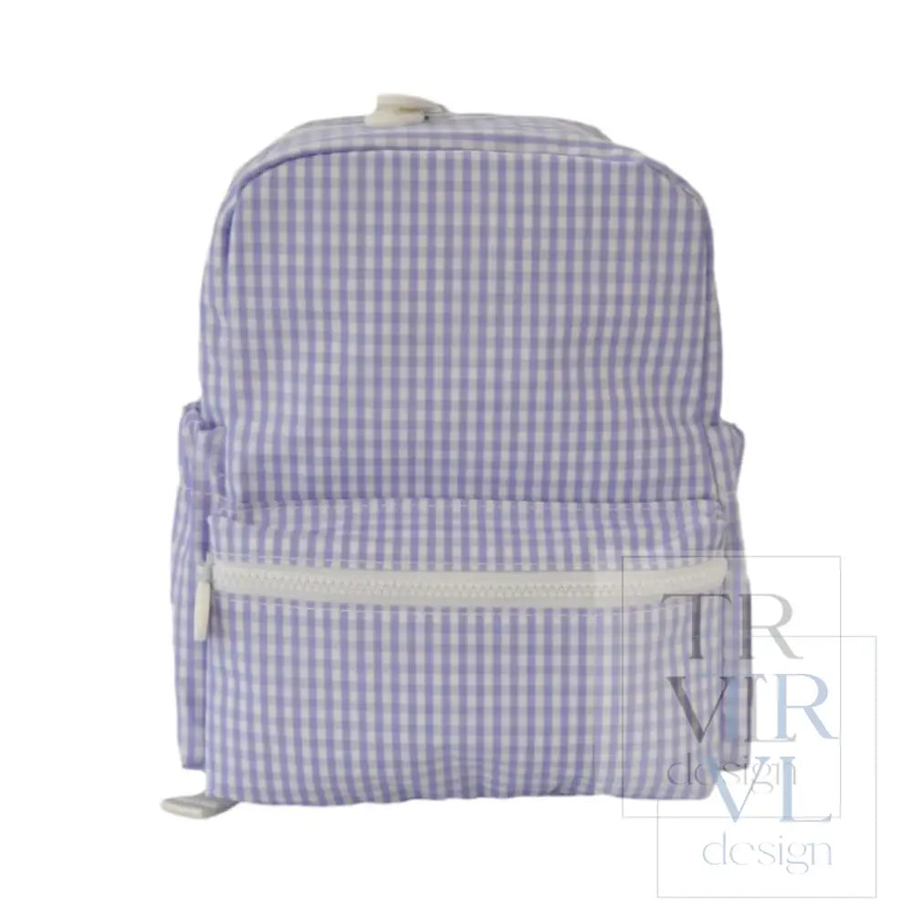 MINI BACKER - GINGHAM LILAC  NEW!
