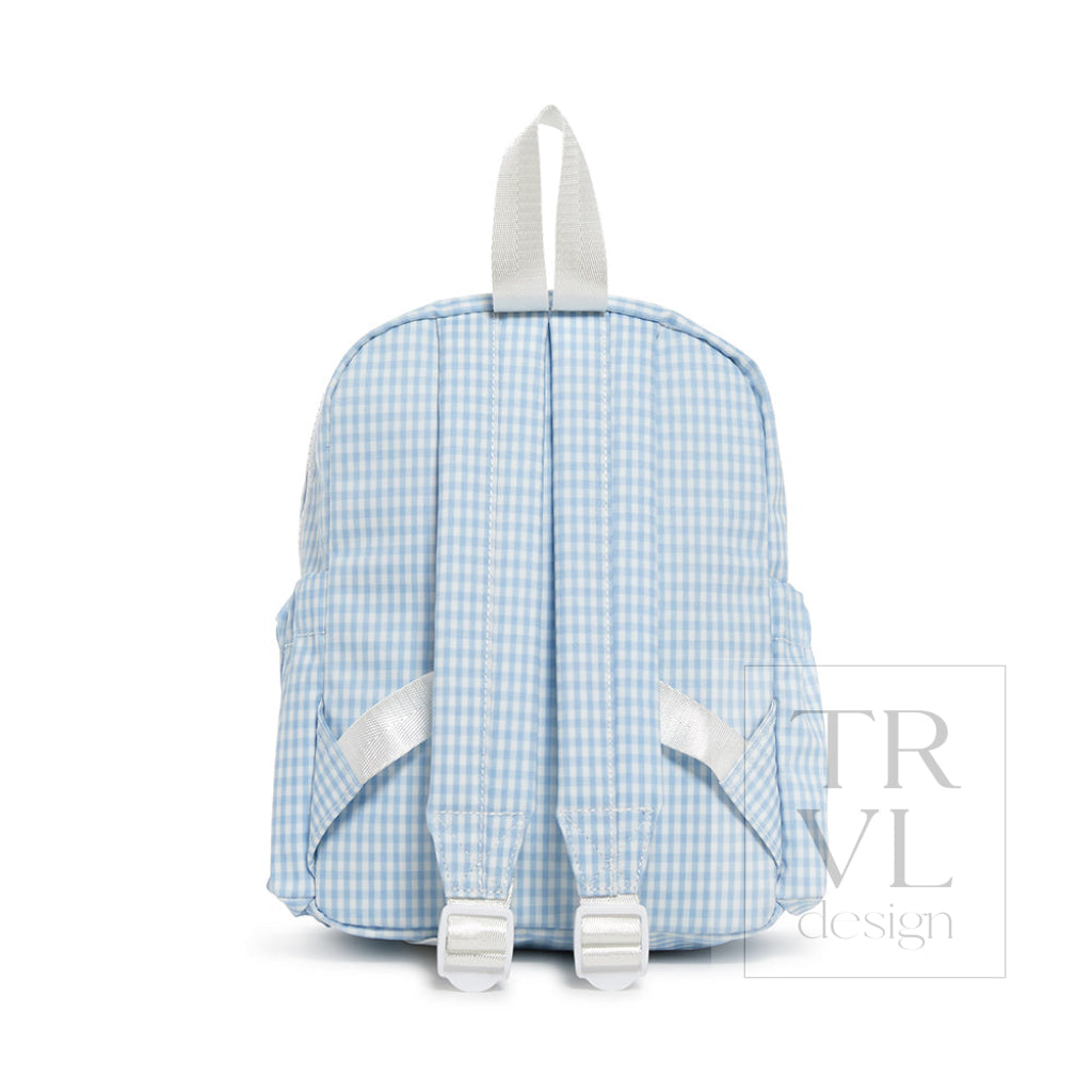 brandy melville blue mini backpack Baby Gingham Small from Mint Monogram Proper Designs 2 side water pockets and a convenient top handle that make them easy to carry Butterfly Lavender Backpack | Boogzel