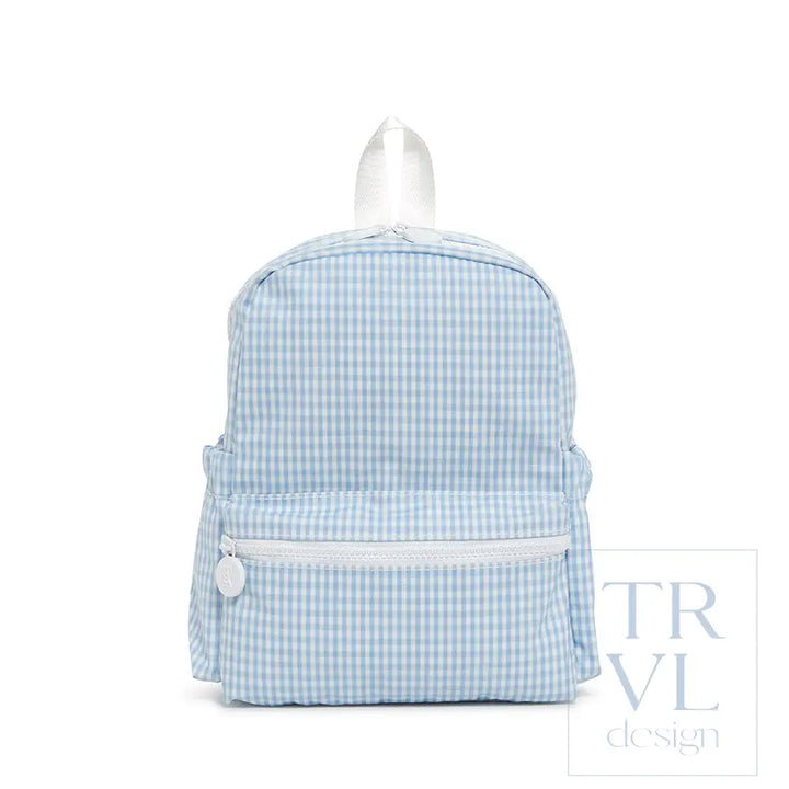 Mini Backer - Gingham Mist Backpacks