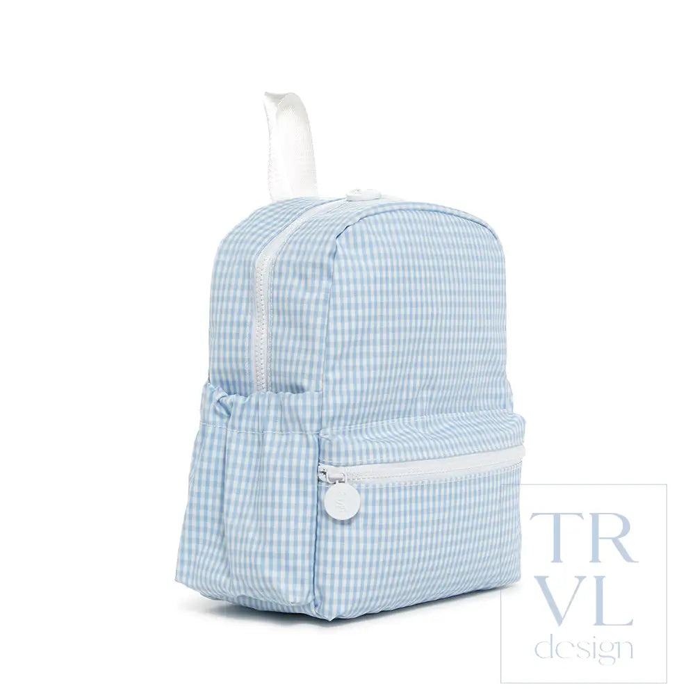 Mini Backer - Gingham Mist Backpacks
