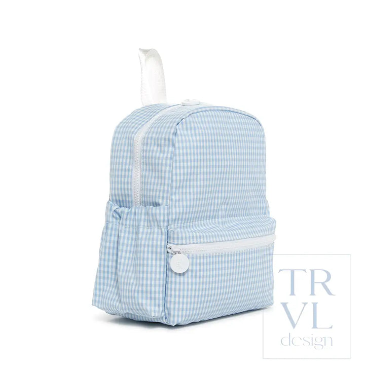 Mini Backer - Gingham Mist Backpacks