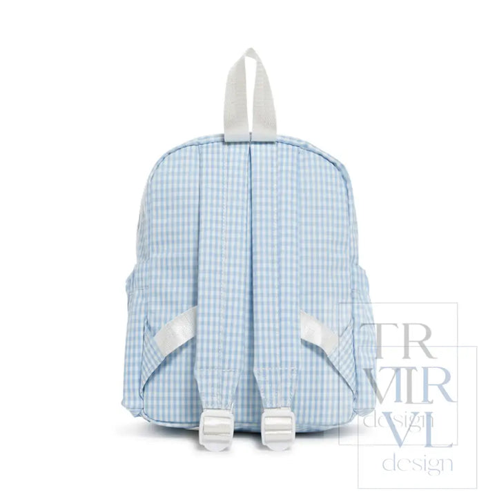 Mini Backer - Gingham Mist Backpacks