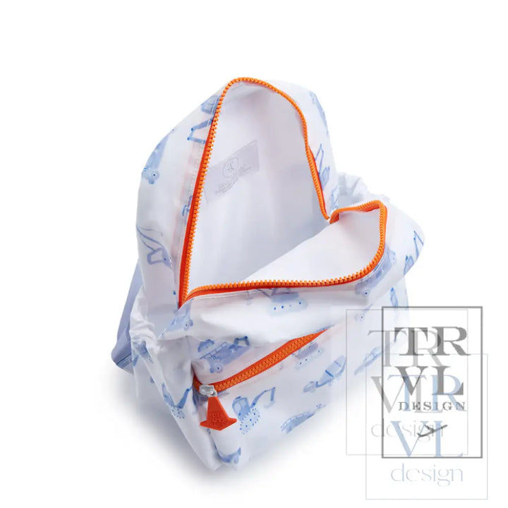 Mini Backer - Ribbon Floral Blue Backpacks