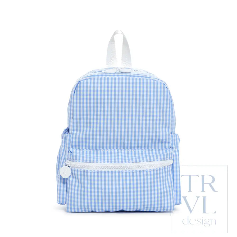 Mini Backer - Gingham Sky Backpacks