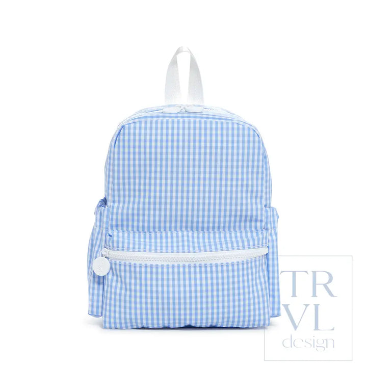 Mini Backer - Gingham Sky Backpacks