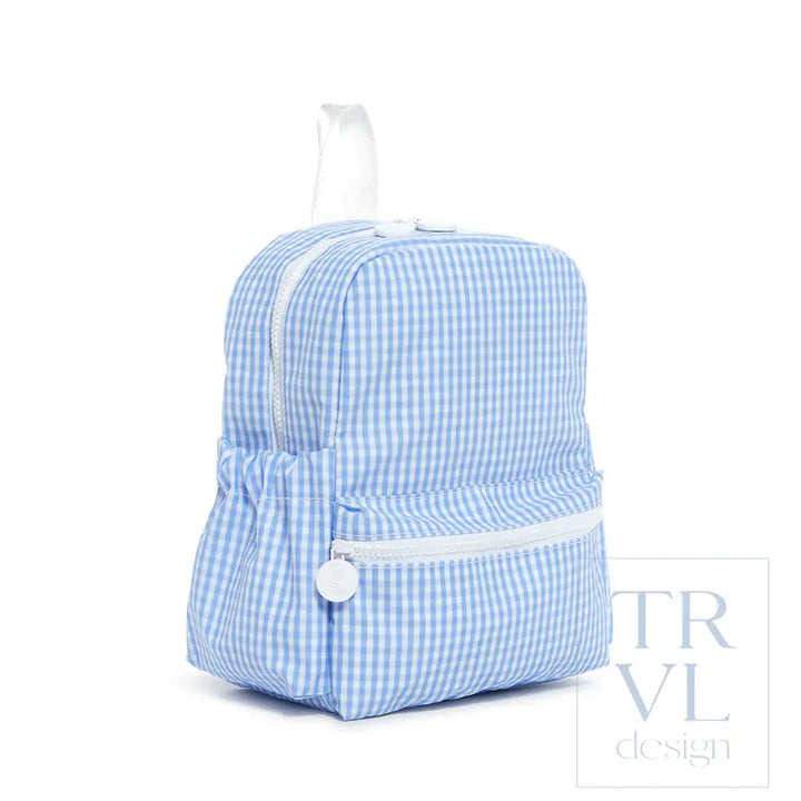 Mini Backer - Gingham Sky Backpacks