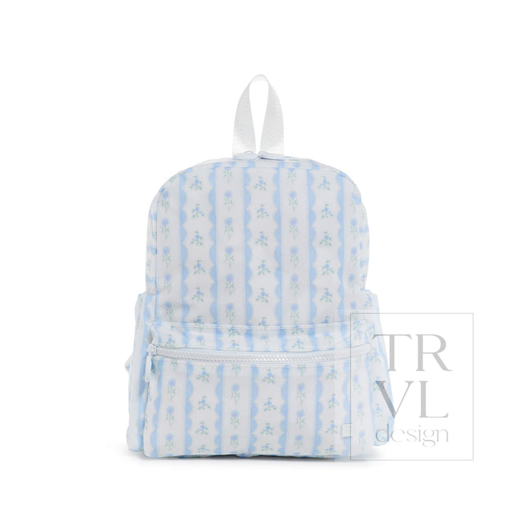 Mini Backer - Ribbon Floral Blue Backpacks