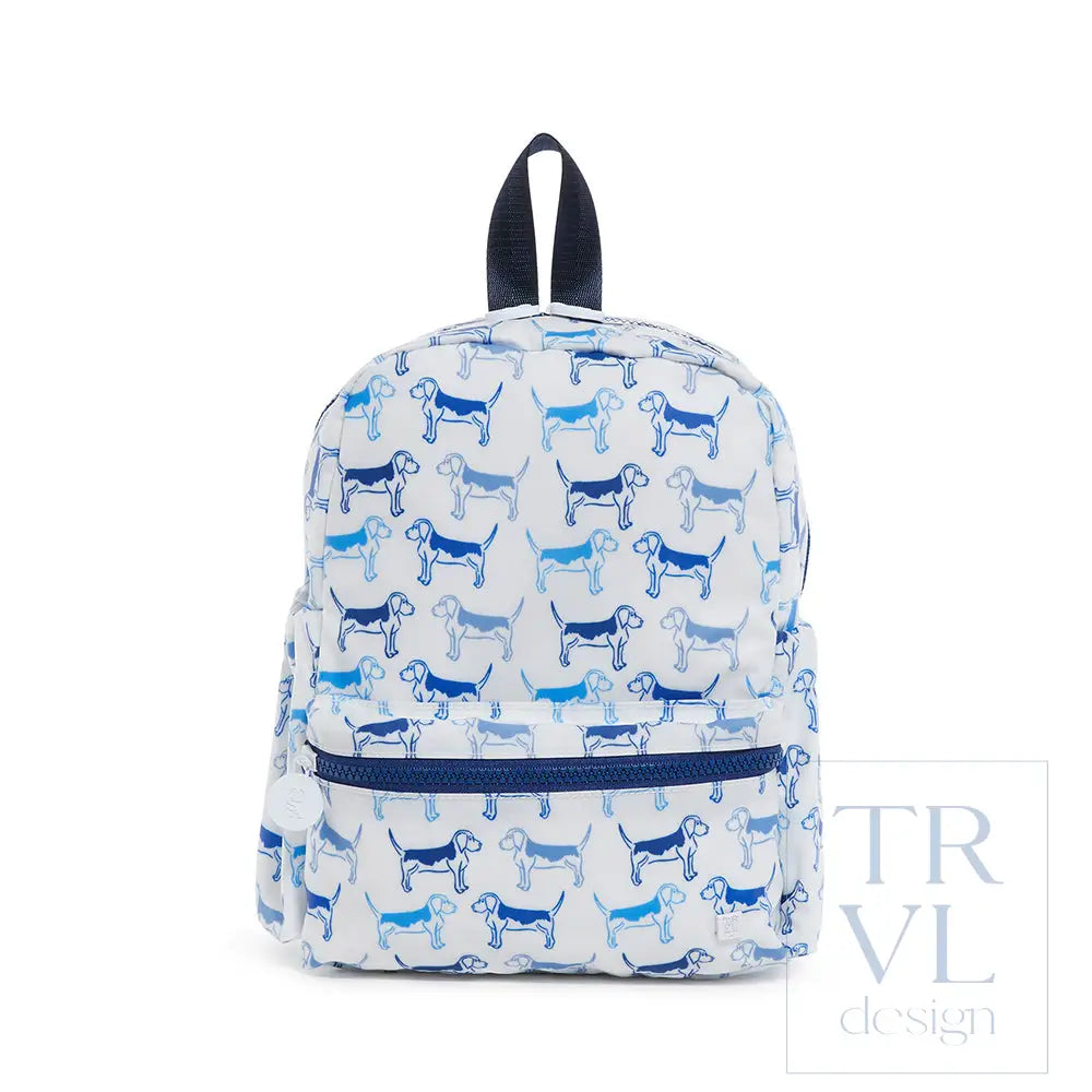 Mini Backer - Puppy Love Blue Backpack Backpacks