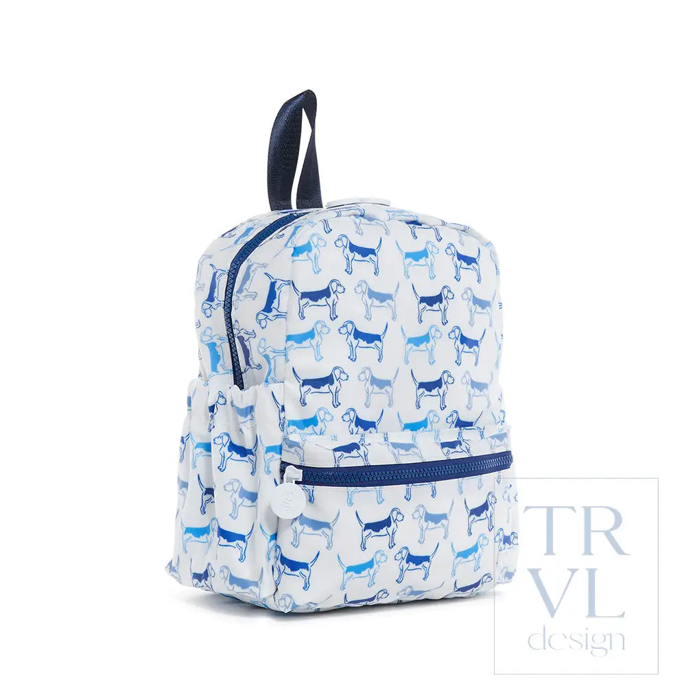 Mini Backer - Puppy Love Blue Backpack Backpacks
