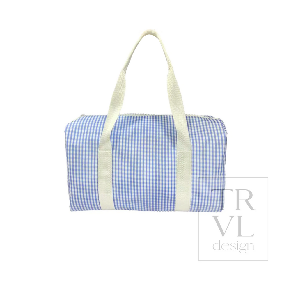 DUFFEL BAG - MINI PACKER - DUFFEL BAG GINGHAM SKY