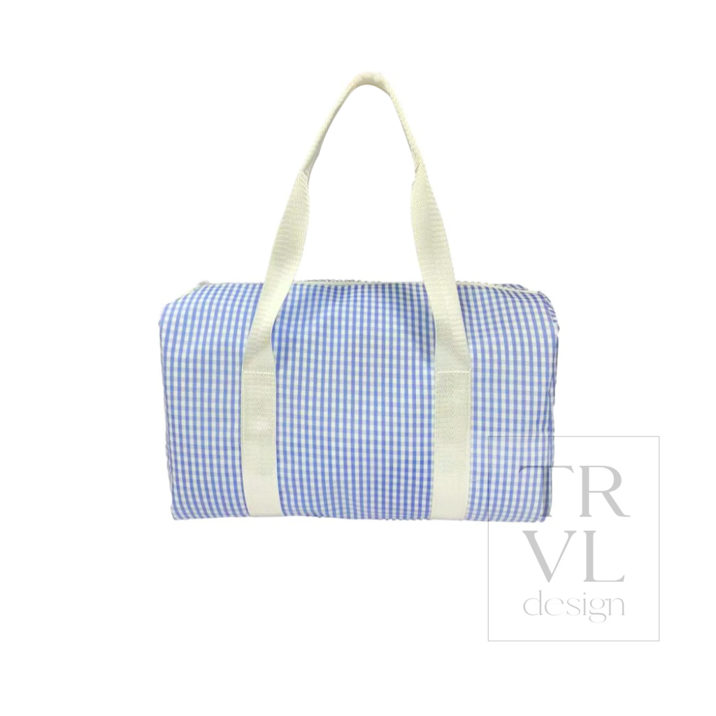 DUFFEL BAG - MINI PACKER - DUFFEL BAG GINGHAM SKY