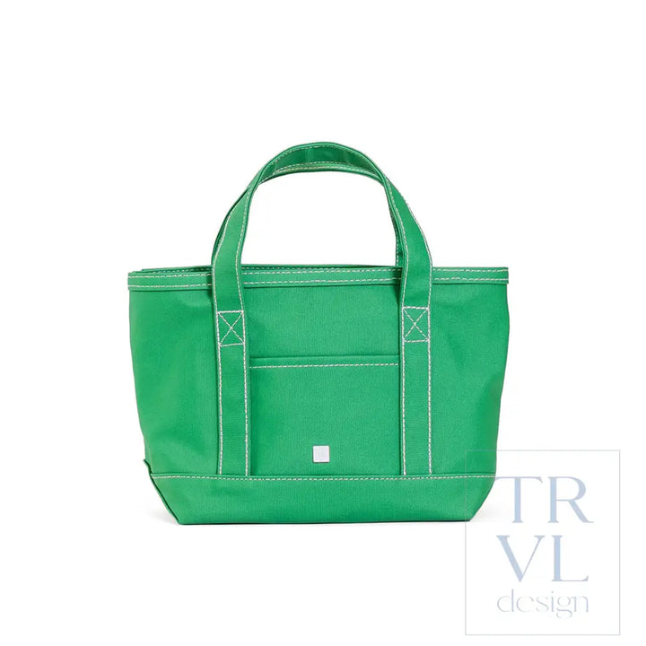 MINI TOTE - COATED CANVAS KELLY GREEN - Tote Bags
