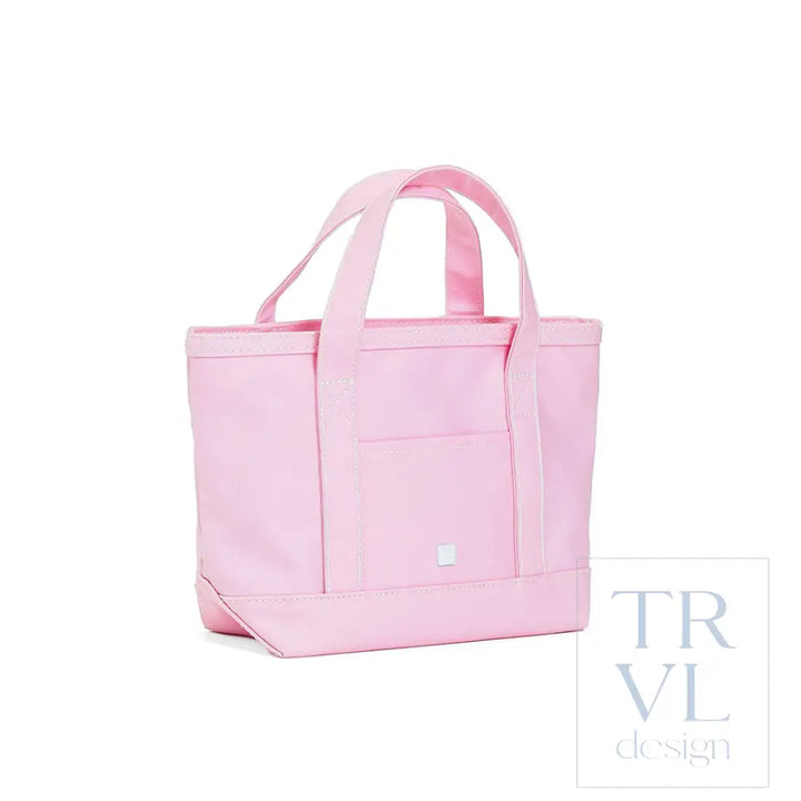 MINI TOTE - COATED CANVAS PEONY - Tote Bags