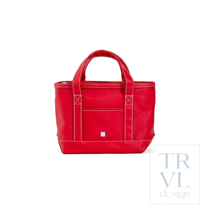MINI TOTE - COATED CANVAS RED - Tote Bags