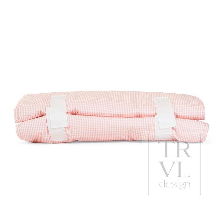 NAP MAT - Rest Up! GINGHAM TAFFY *TRVL deal - Nap Mats