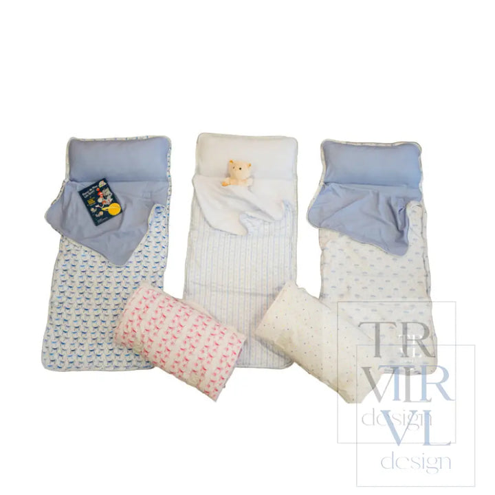 Nap Mat - Rest Up! Ribbon Floral Blue *New! *Pre-Order 6/05 Ship