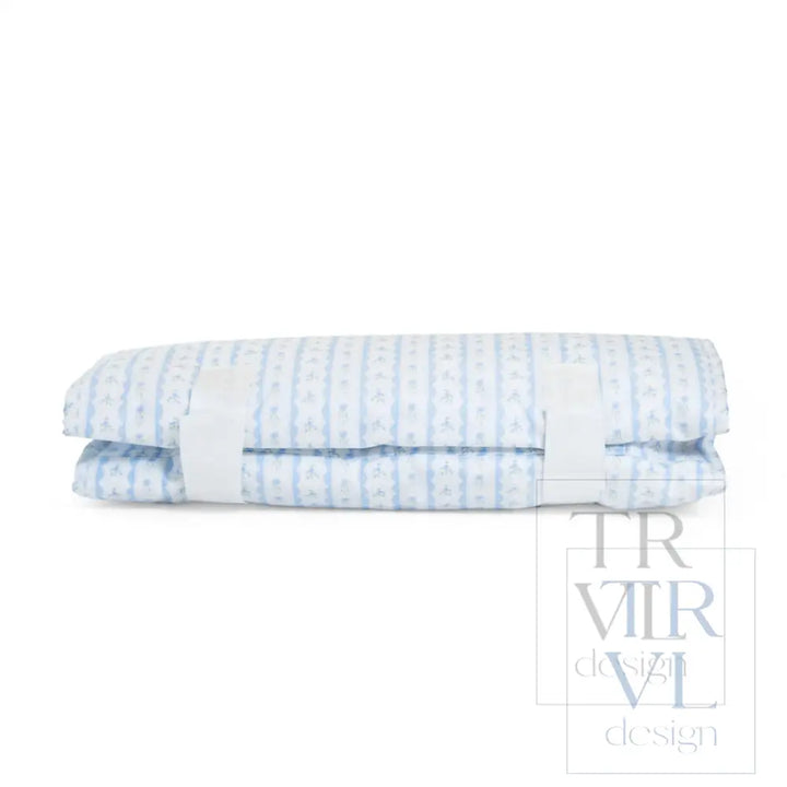 NAP MAT - Rest Up! RIBBON FLORAL BLUE - Nap Mats