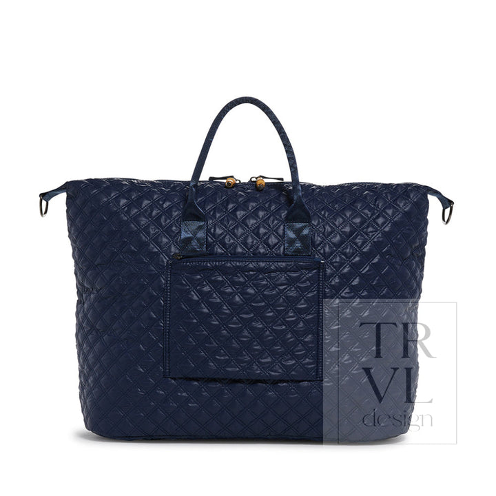 Overpacker - Navy Quilted (Lined In Antibes) *New! Duffel Bags