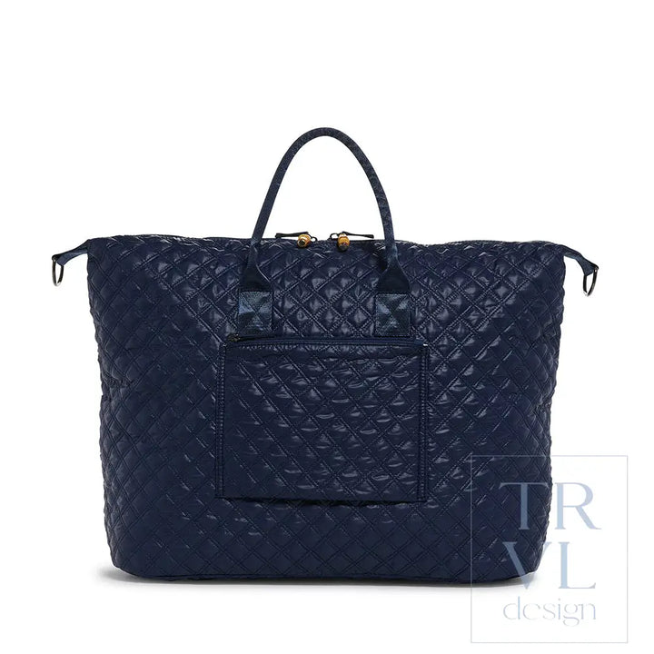 Overpacker - Navy Quilted (Lined In Antibes) *New! Duffel Bags