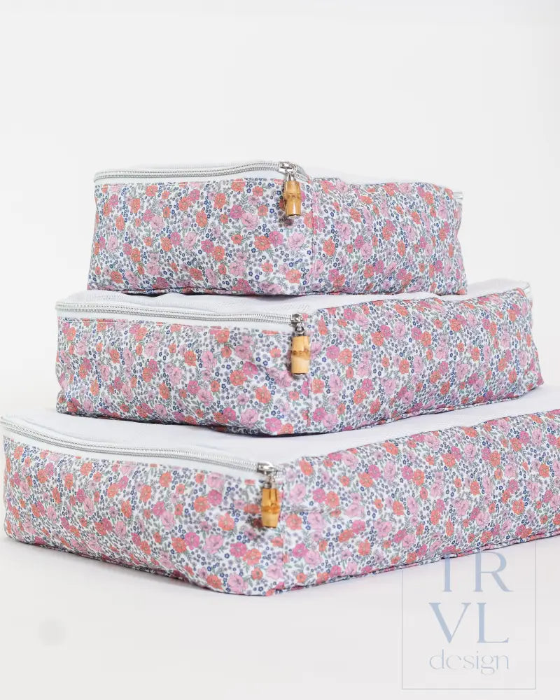Packing Cubes - Garden Floral - Packing Organizers