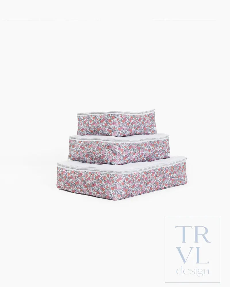 Packing Cubes - Garden Floral - Packing Organizers