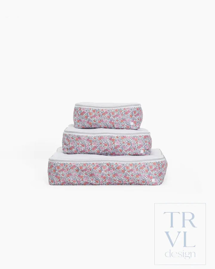Packing Cubes - Garden Floral - Packing Organizers