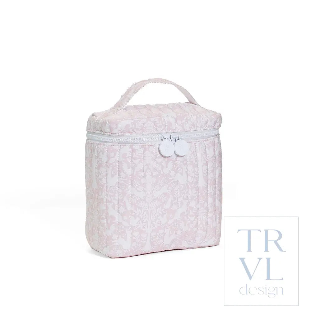 QUILTED GO GO LUNCH INSULATED BAG - WOODLAND PINK - Lunch Bags