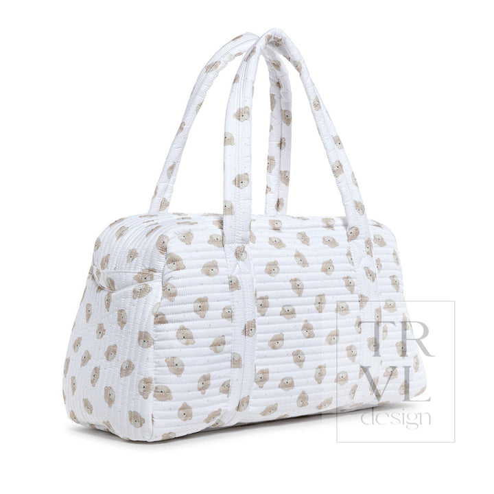 QUILTED GRANDE DUFFEL - TEDDY BEAR - Duffel Bags
